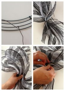 How to Make a Deco Mesh Wreath at Positively Splendid