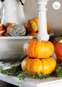 Vibrant Fall Vignette at Positively Splendid