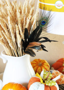 Vibrant Fall Vignette at Positively Splendid