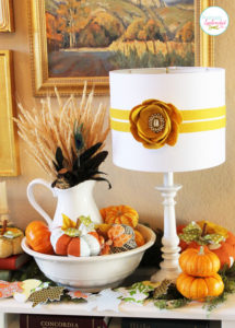 Vibrant Fall Vignette at Positively Splendid