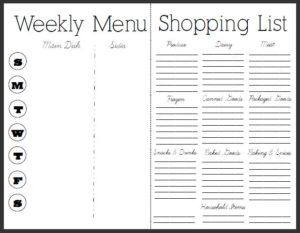 Part 2 in the terrific meal-planning series from Positively Splendid: 7 Essential Meal-Planning Tips. She even provides a free menu and shopping list!