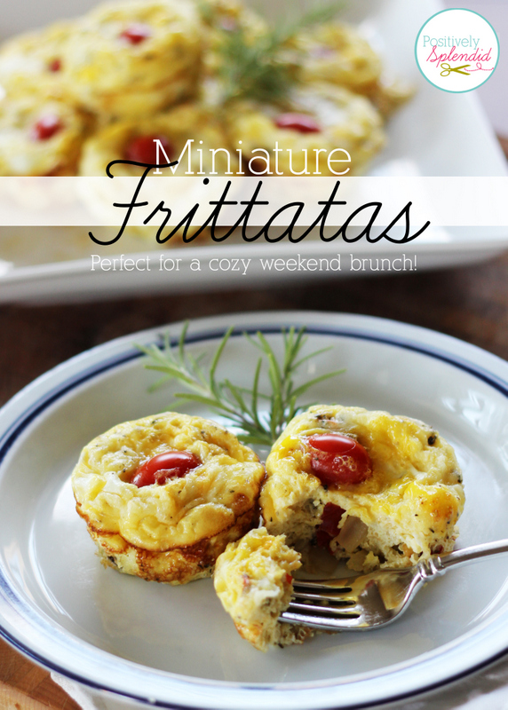 These miniature frittatas at Positively Splendid are so easy to make, and they would be perfect for weekend brunch or even a quick weeknight supper!