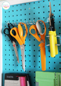 DIY Pegboard Craft Organizer. Every creative space needs one!