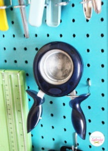 DIY Pegboard Craft Organizer. Every creative space needs one!