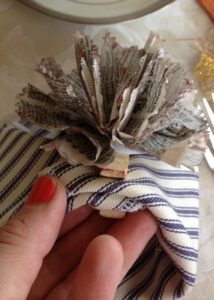 Folded napkin place cards at Positively Splendid. So clever!