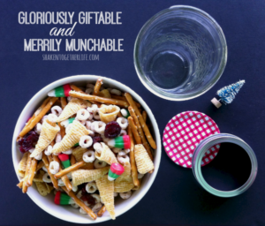 This yummy Christmas snack mix is the perfect combination of salty & sweet! I can't wait to make a batch! #SwellNoel