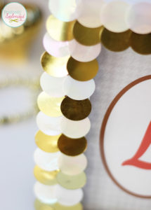 These DIY sequined picture frames are so pretty for the holidays, and they can be made in 30 minutes or less! A great gift idea!