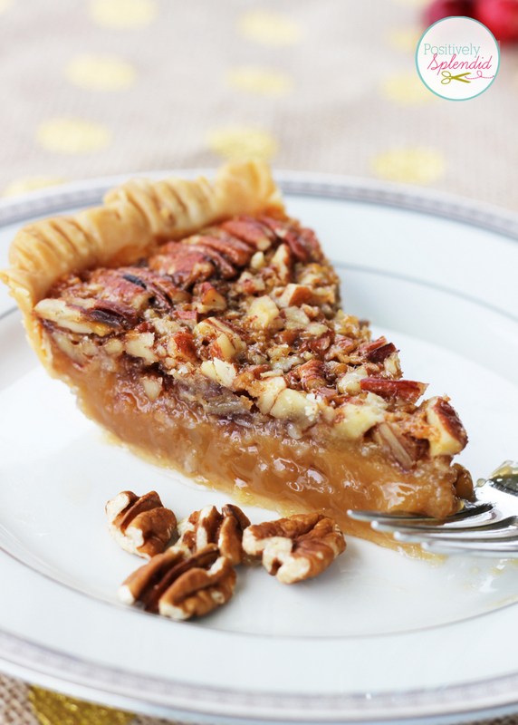 This recipe for classic pecan pie at Positively Splendid looks absolutely delicious! Perfect for Thanksgiving!