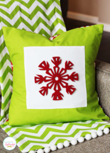 This snowflake pillow at Positively Splendid has such a pretty, Scandinavian feel, and it can be made in minutes!