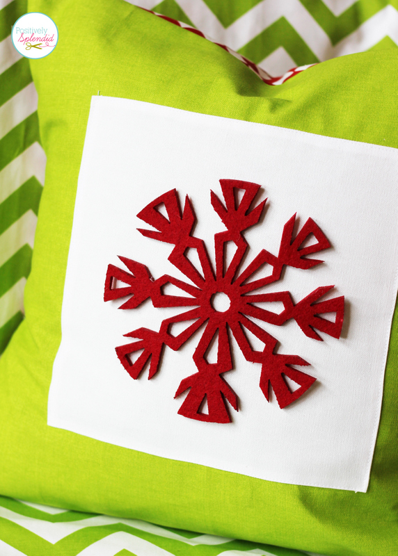 This snowflake pillow at Positively Splendid has such a pretty, Scandinavian feel, and it can be made in minutes!