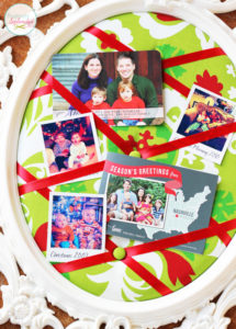 This DIY tufted memo board at Positively Splendid is gorgeous, and it can be made with absolutely any frame! This would be perfect for displaying holiday cards and photos.
