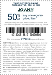 50% Off Jo-Ann Coupon
