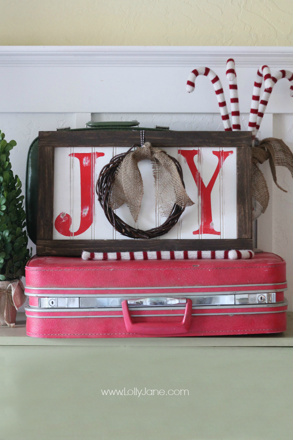 Christmas Joy Wreath Sign