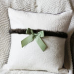 Fur-Trimmed Pillow - So easy and elegant, and perfect for keeping out all winter long.