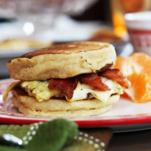 Homemade McGriddles sandwiches made with perfect buttermilk pancakes. So yummy!!