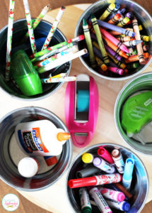Reduce homework stress by putting together a homework command station to keep essential supplies and tool's at arm's reach!