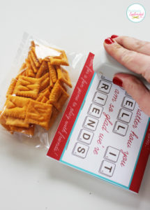 Edible Scrabble valentine idea, including a free printable card with a game board inside. So fun!!