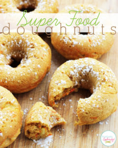 Super foods meet doughnuts in this delicious breakfast recipe. Easy to make, and the perfect easy and healthy weekday breakfast option!