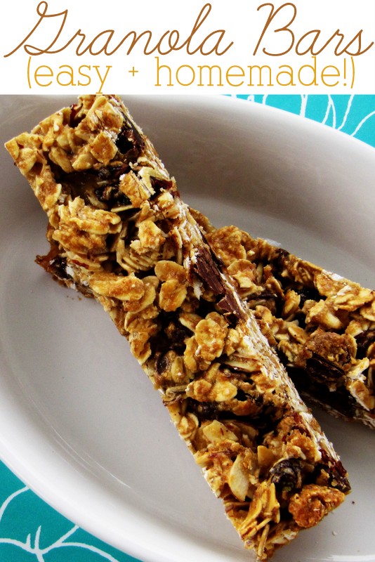 Skip the store-bought version and make granola bars from scratch. Easy and so delicious!