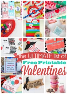 The ULTIMATE list of free printable valentines. 25 creative ideas!