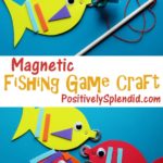 This magnetic fishing game doubles as a kids' craft AND a fun game! Such a cute idea.