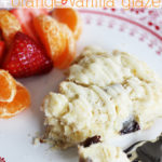 Cherry Scones with Orange-Vanilla Glaze