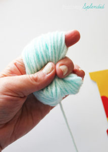 A super simple tutorial for how to make pom poms. No special tools needed!