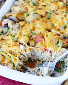 Chicken tetrazzini from scratch - no condensed cream soup required!