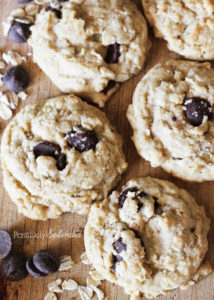 Cowboy Cookies - Chewy cookies with oatmeal, chocolate chips and coconut. Yum!