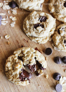 Cowboy Cookies - Chewy cookies with oatmeal, chocolate chips and coconut. Yum!