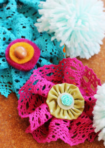 How to make lace flowers. You will never believe how easy they are!