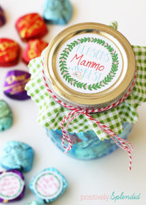 Dove chocolates, free printable tags and a Mason jar turn into a sweet and memorable Mothers' Day gift! Love this! #SharetheDOVE