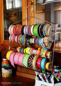 Bright and eclectic craft room at Positively Splendid
