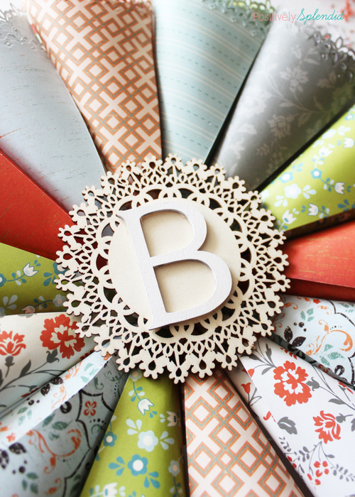 Rolled Paper Wreath Tutorial at Positively Splendid