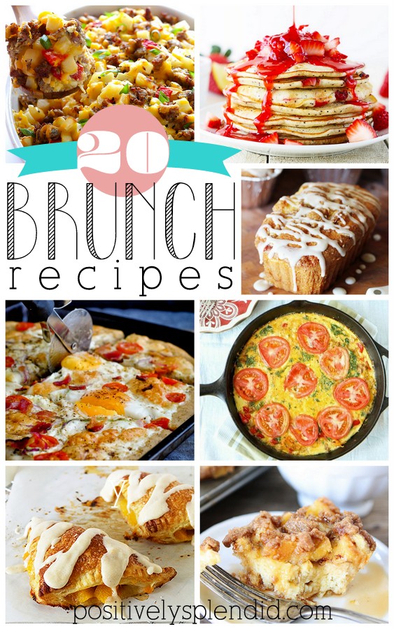 So many delicious ideas in this round-up of brunch recipes!