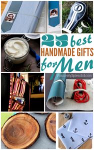 So many great ideas in this list of handmade gifts for men! Just in time for Father's Day.