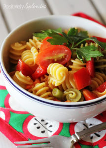 Gluten-Free Asian Quinoa Pasta Salad - Perfect for serving at cookouts!