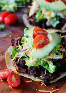 These chicken and black bean tostadas are a snap to make. Perfect for weeknights!