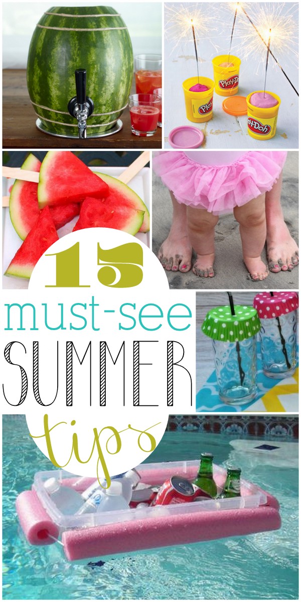 The ideas in this list of summer tips are seriously brilliant! I can't wait to try them all!