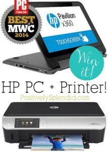 HP PC and Printer Giveaway at Positively Splendid! #HPFamilyTime