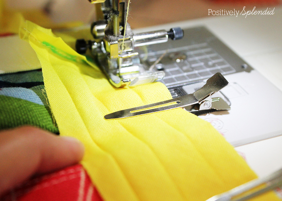 How to sew bias tape without that bulky, ugly overlapped edge. This is great information!