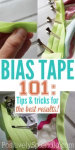 Foolproof tips for how to sew bias tape like a pro, even if you are a beginner!