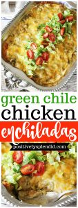 Green Chile Chicken Enchiladas