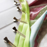 Use hair clips instead of pins when sewing bias tape. Brilliant!