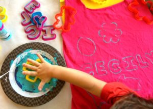Use cookie cutters and stamps with paint. Why didn't I think of this sooner?!