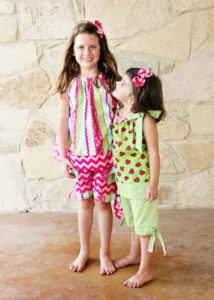 Adding ribbon to the top edge of a pillowcase dress creates a cute little ruffle. So smart!