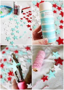 Patriotic glow-in-the-dark star necklace craft. Perfect for July 4th! #thebigbling