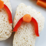 Mini flip flop sandwiches. These are seriously adorable!
