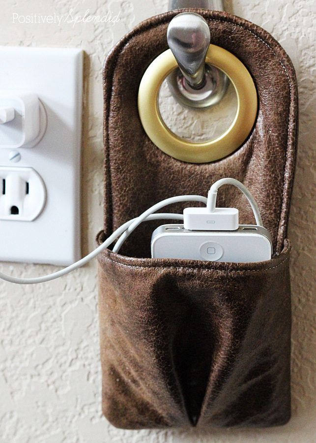 Diy Fabric Phone Charging Station, Leather Charging Station