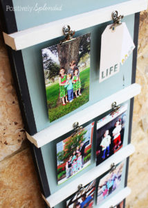 DIY Ladder Photo Display. Such a great way to showcase lots of photos! #3MDIY